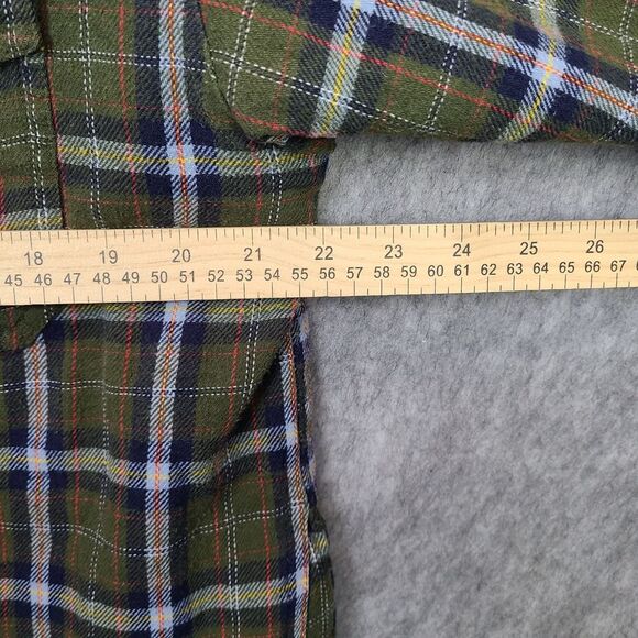 Levis  Sherpa Lined Flannel Shirt Men's L Shacket‎ Jacket Green Plaid Workwear - Picture 7 of 10